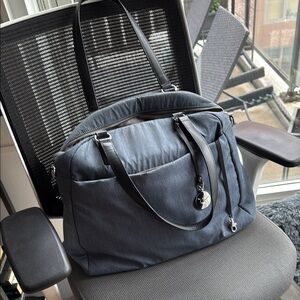 Lo & Sons OMG OG 2 Bag Travel Tote Weekender Blue Gray Medium